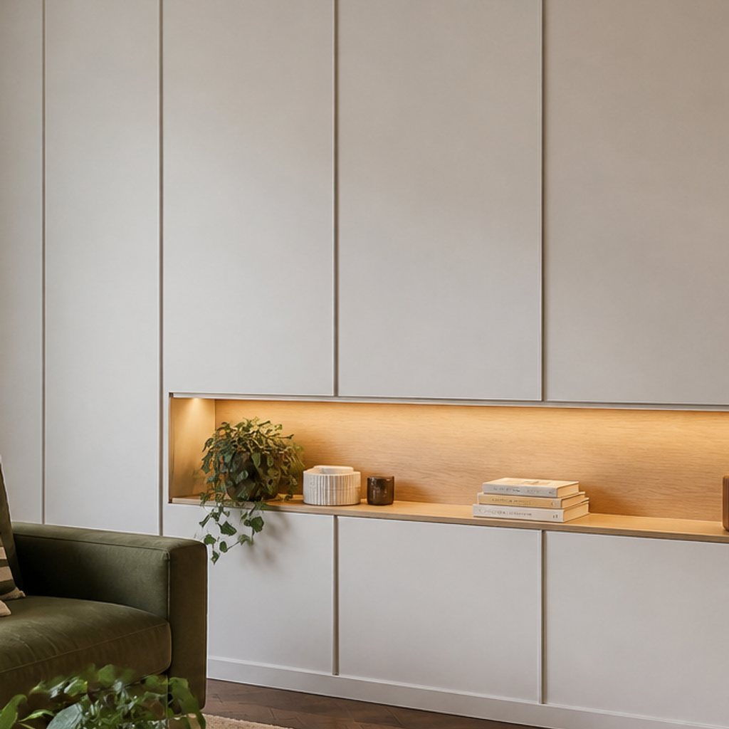 Parete con nicchie decorative Rovere Aria 4