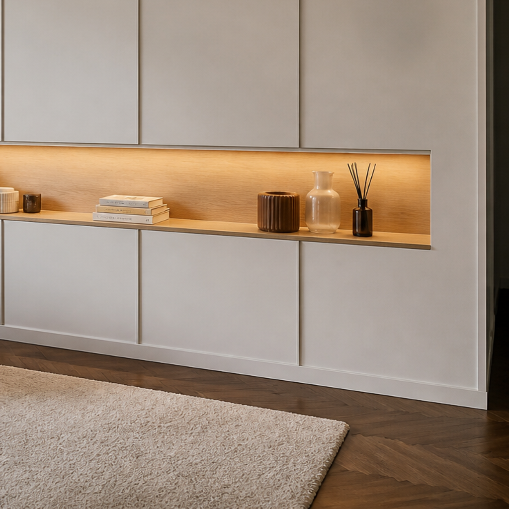 Parete con nicchie decorative Rovere Aria 5