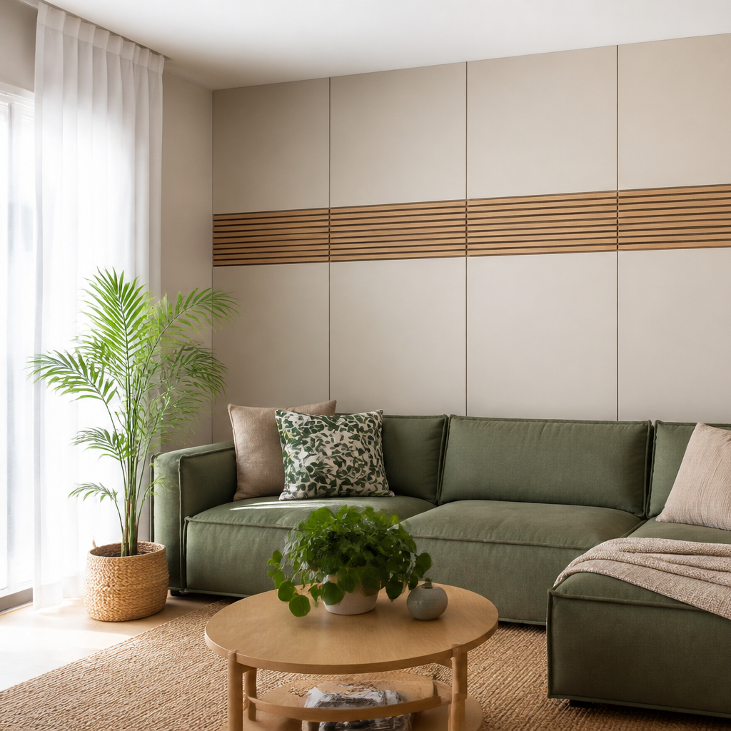 Parete minimal Rovere Naturale 2