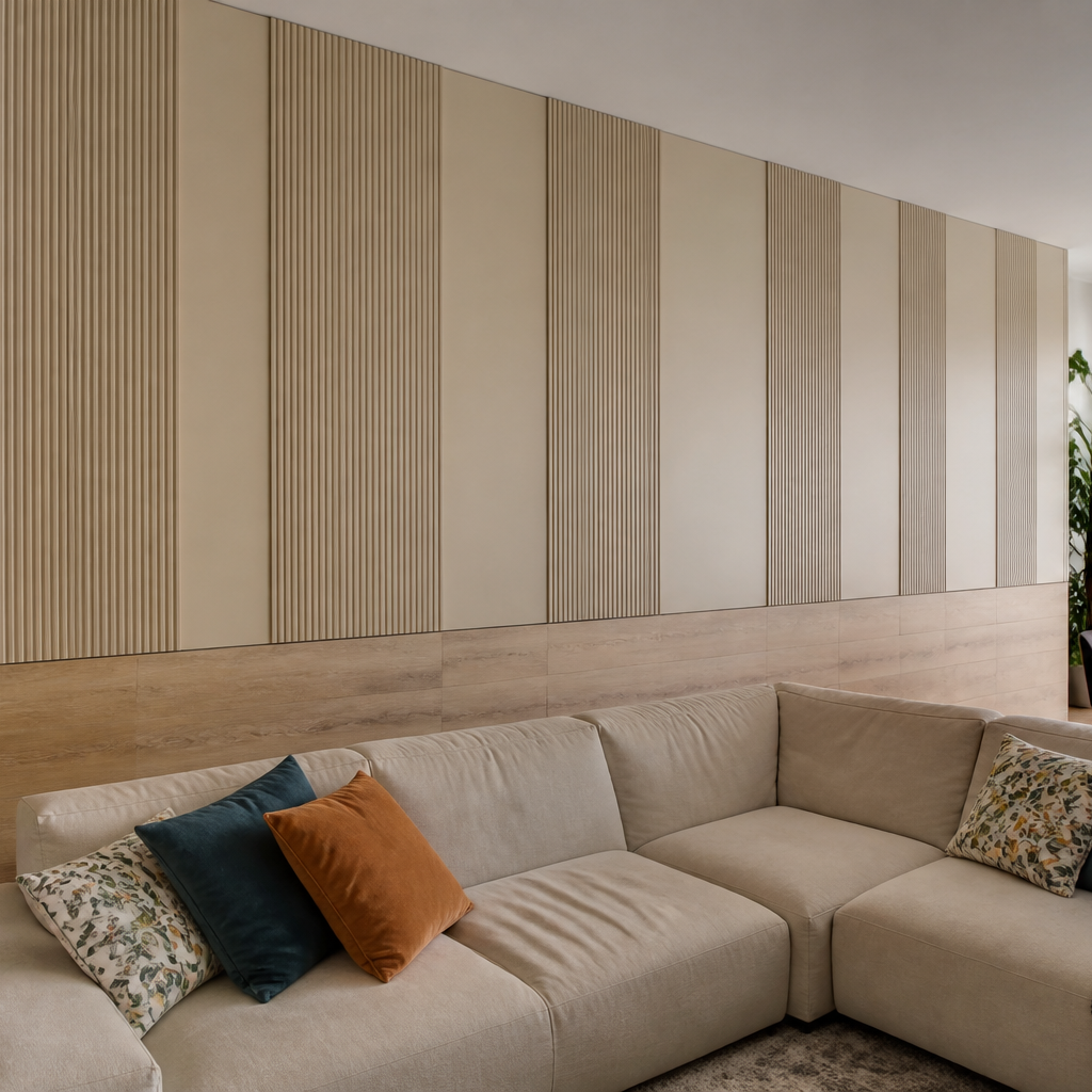 Parete full wall living Rovere Materia 1