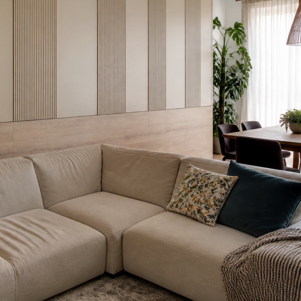 Parete full wall living Rovere Materia 5