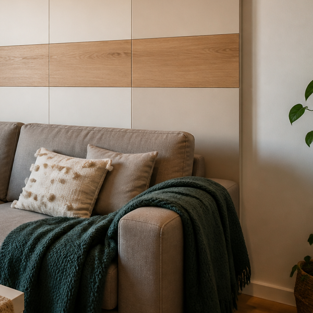 Parete small apartment Rovere Forma 5