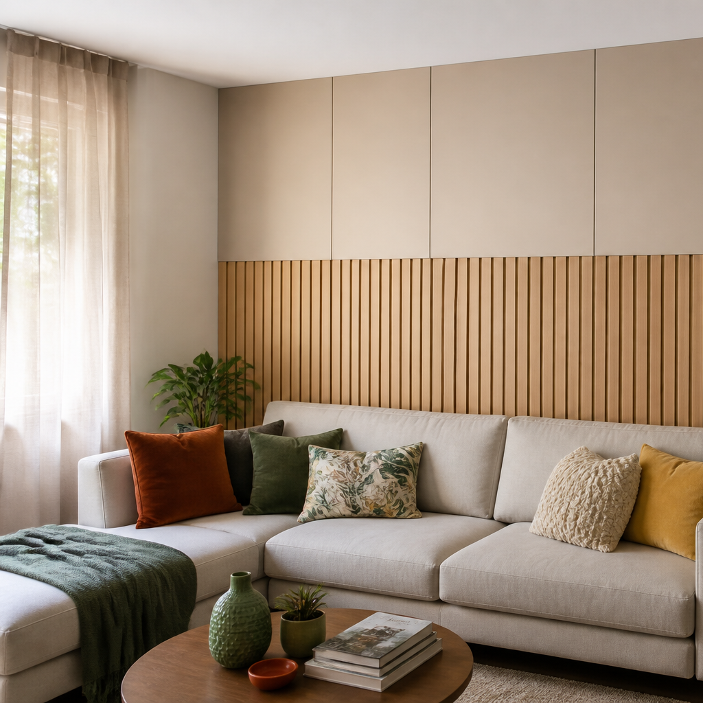Parete small apartment Rovere Casa 2