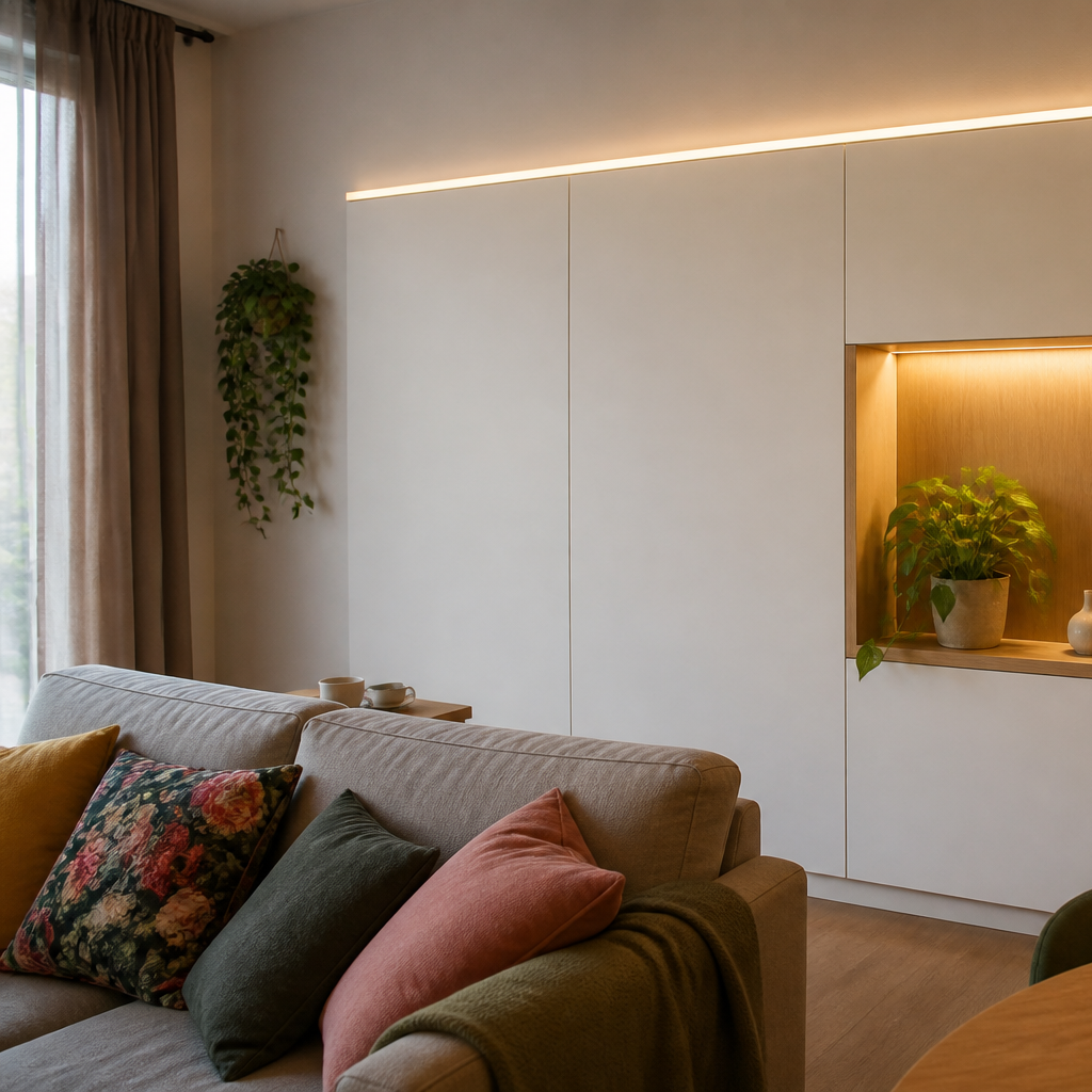 Parete small apartment Rovere Atelier 2