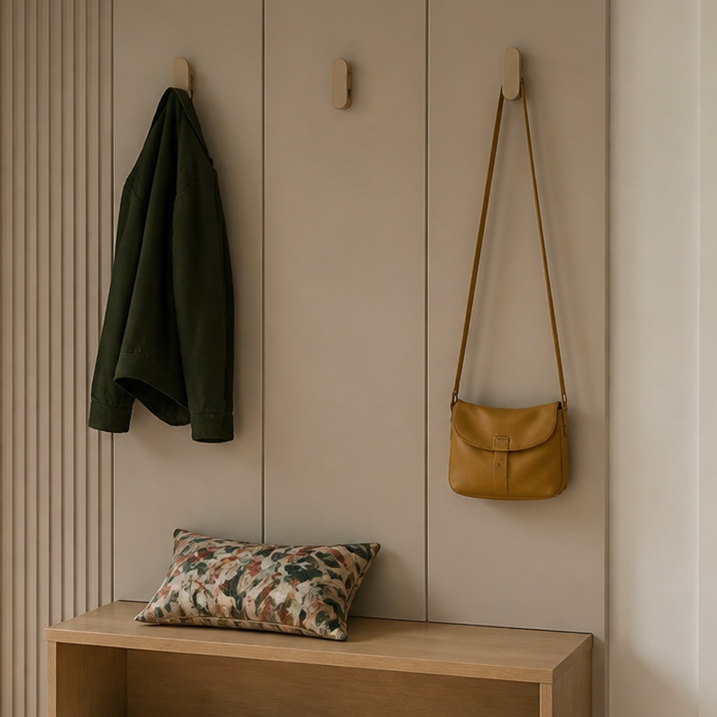 Parete Ingresso con panca Rovere Naturale 4