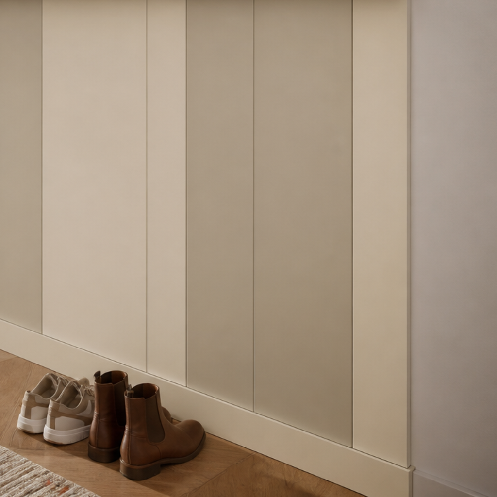 Parete Corridoio con boiserie bassa Rovere Aria 5