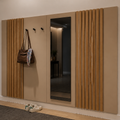 Parete Corridoio con listelli in legno Rovere Naturale 1