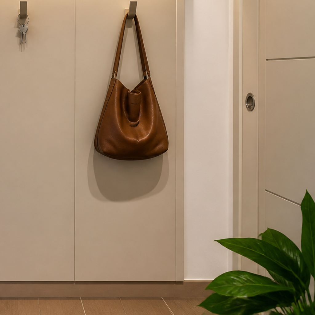 Parete Ingresso con LED Rovere Casa 5