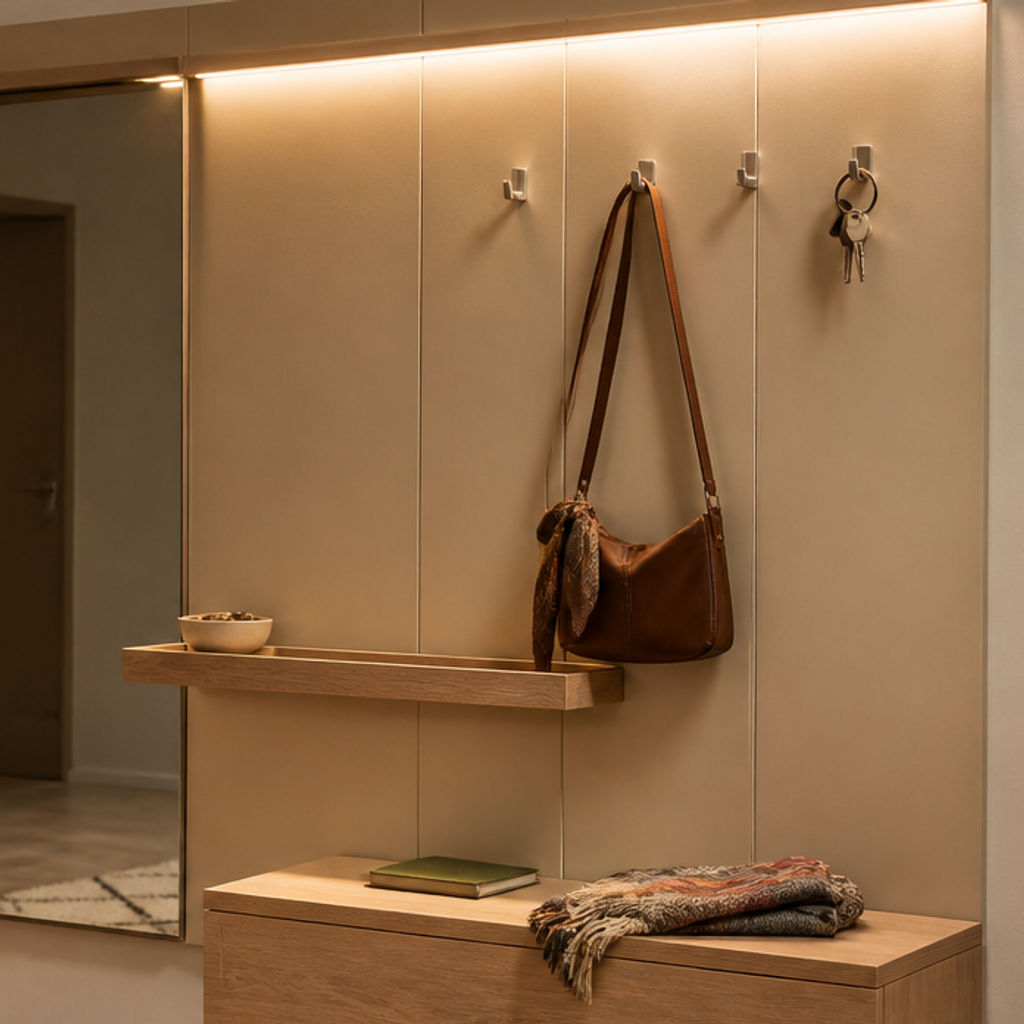Parete Ingresso premium compatto Rovere Profilo 4
