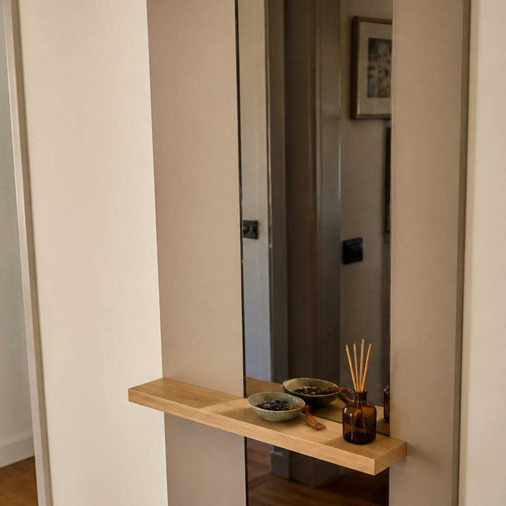 Parete Corridoio stretto salvaspazio Rovere Casa 4