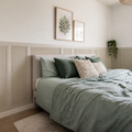 Parete Boiserie dietro letto Canapa Aria 1