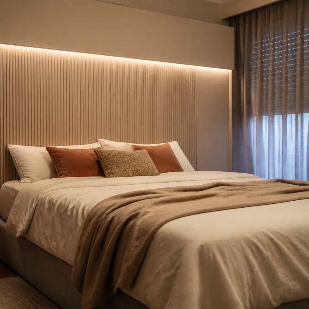 Parete Boiserie dietro letto Canapa Profilo 3