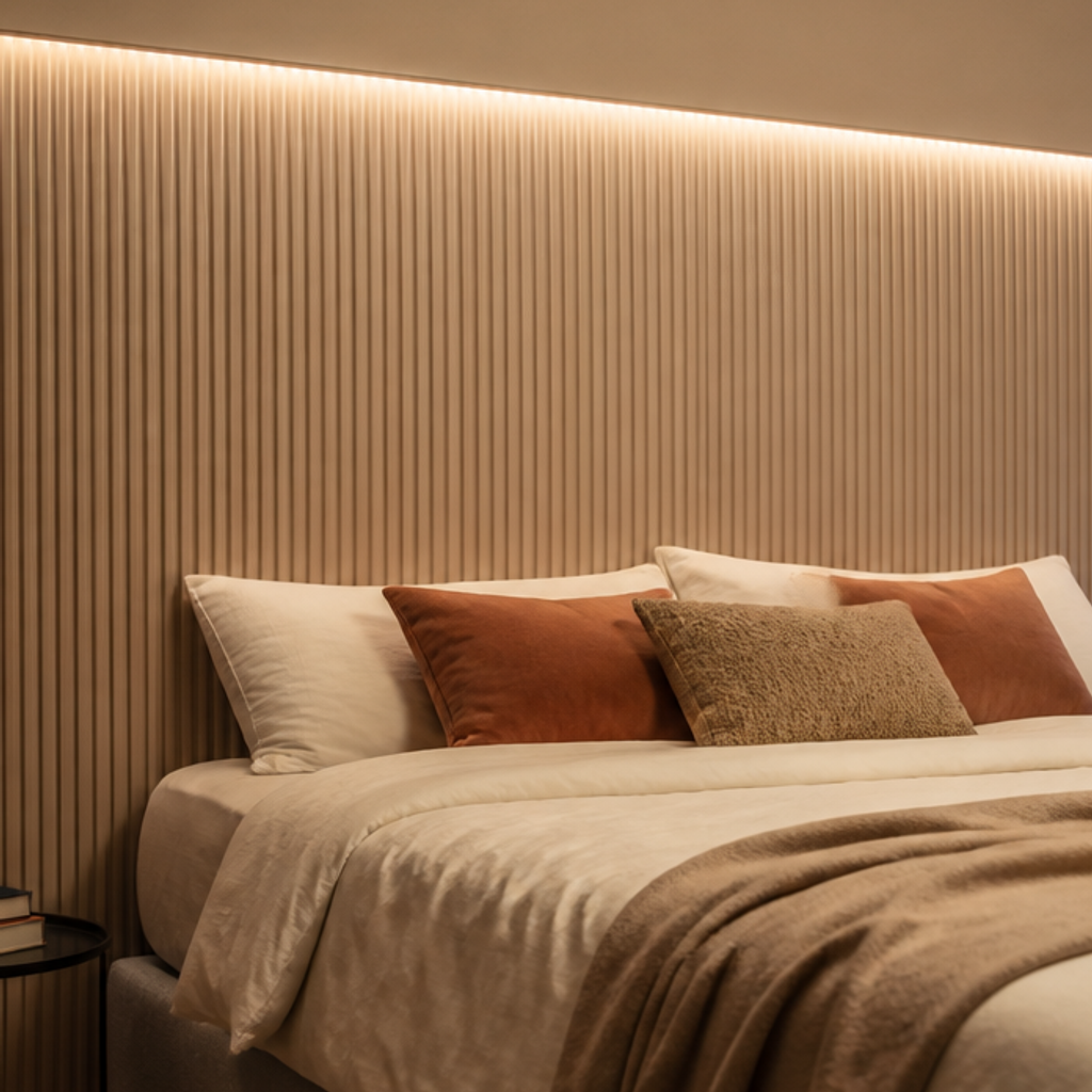 Parete Boiserie dietro letto Canapa Profilo 4