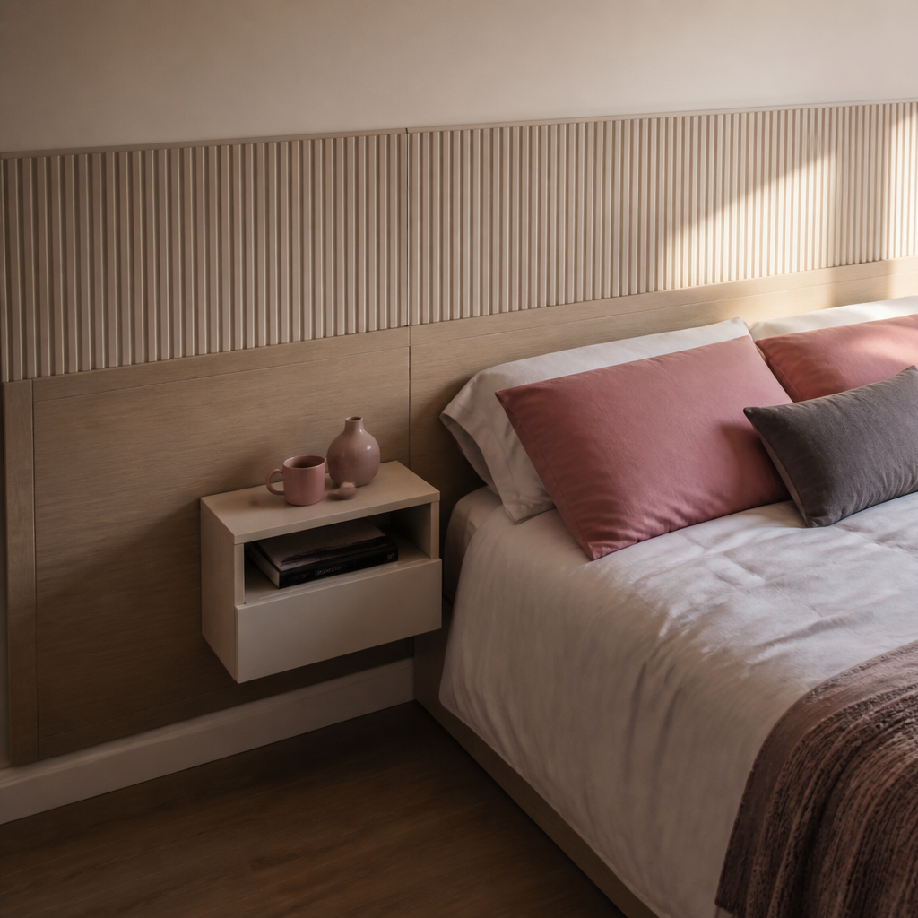 Parete Comodini integrati Rovere Linea 2