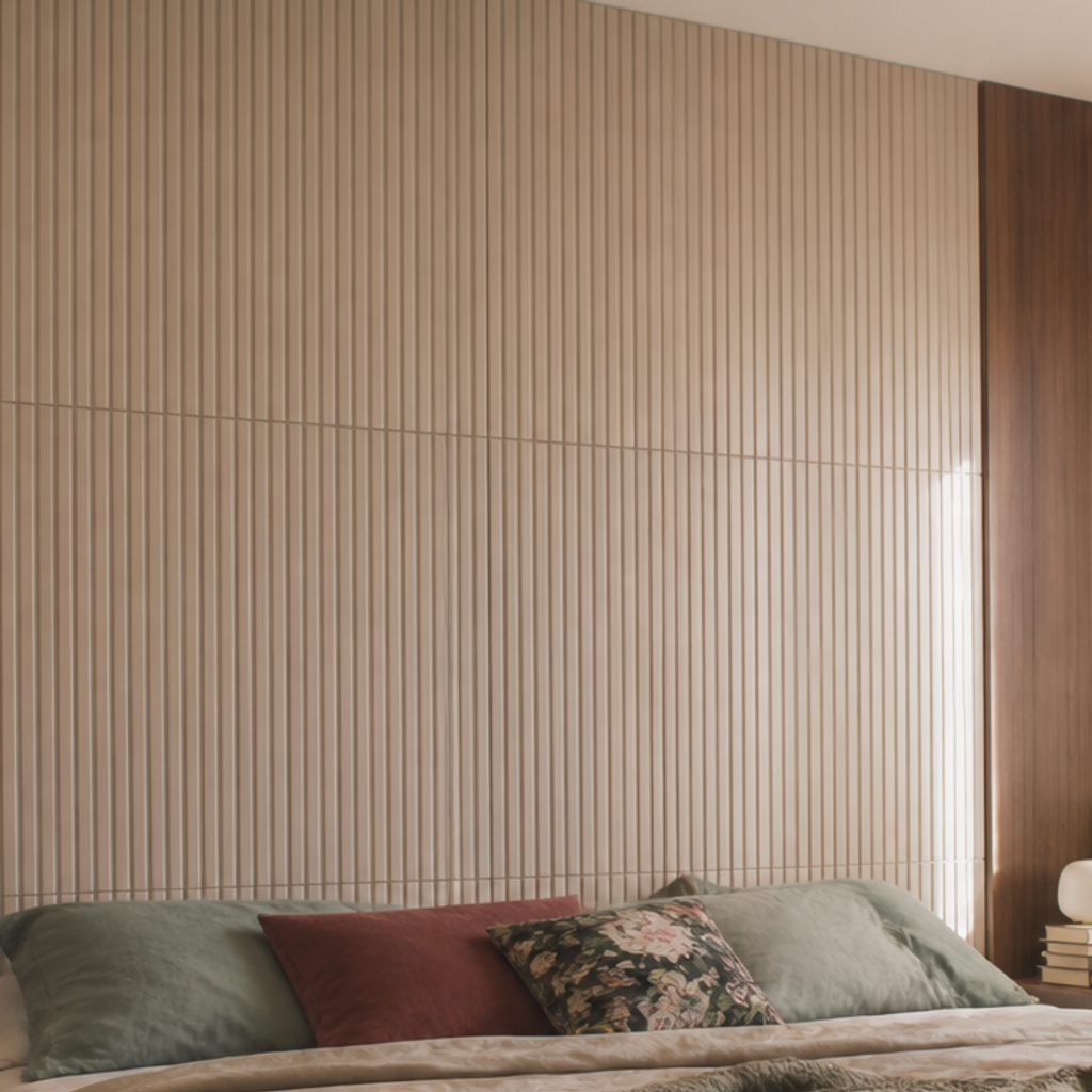 Parete effetto legno caldo Noce Atelier 4