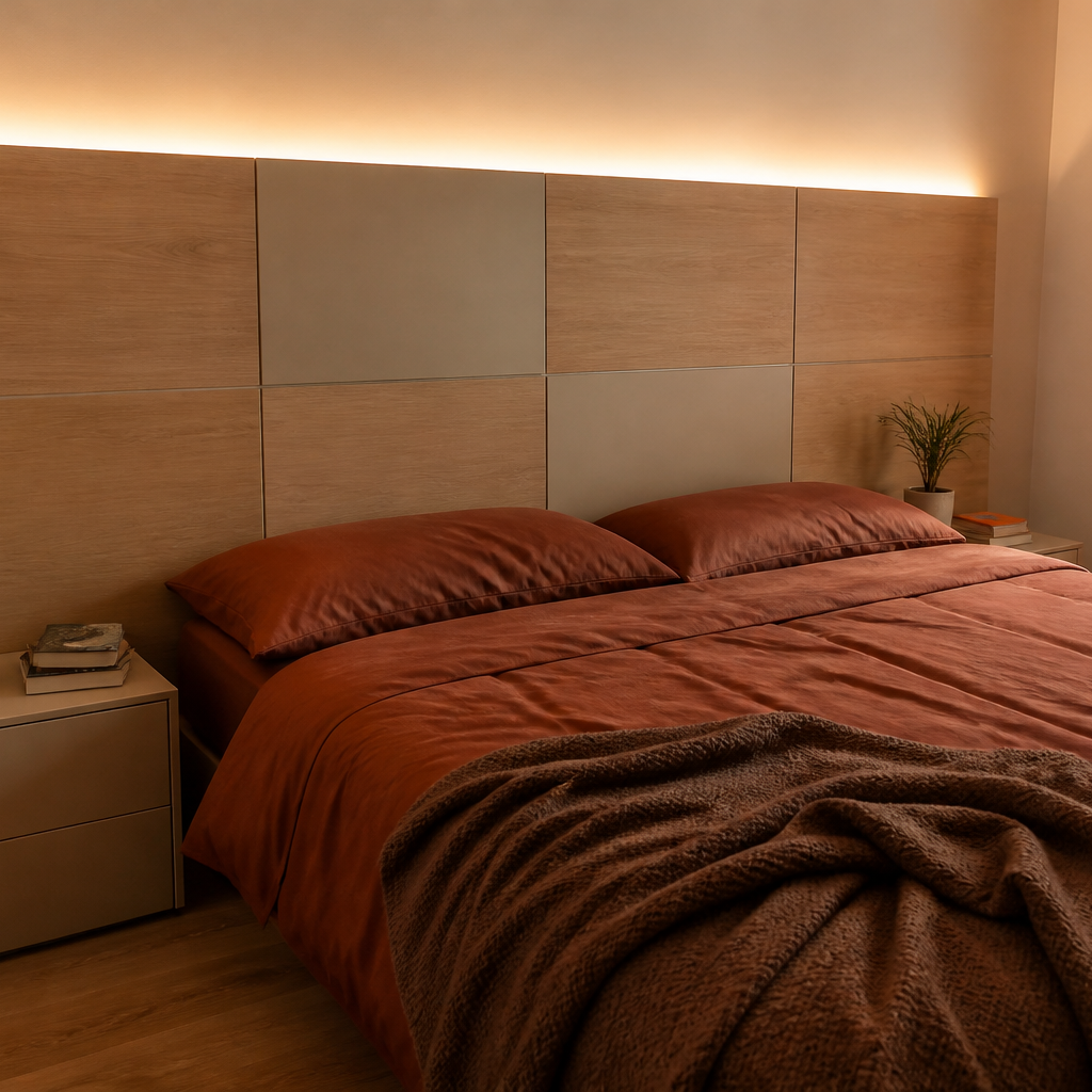 Parete effetto legno caldo Rovere Calma 1