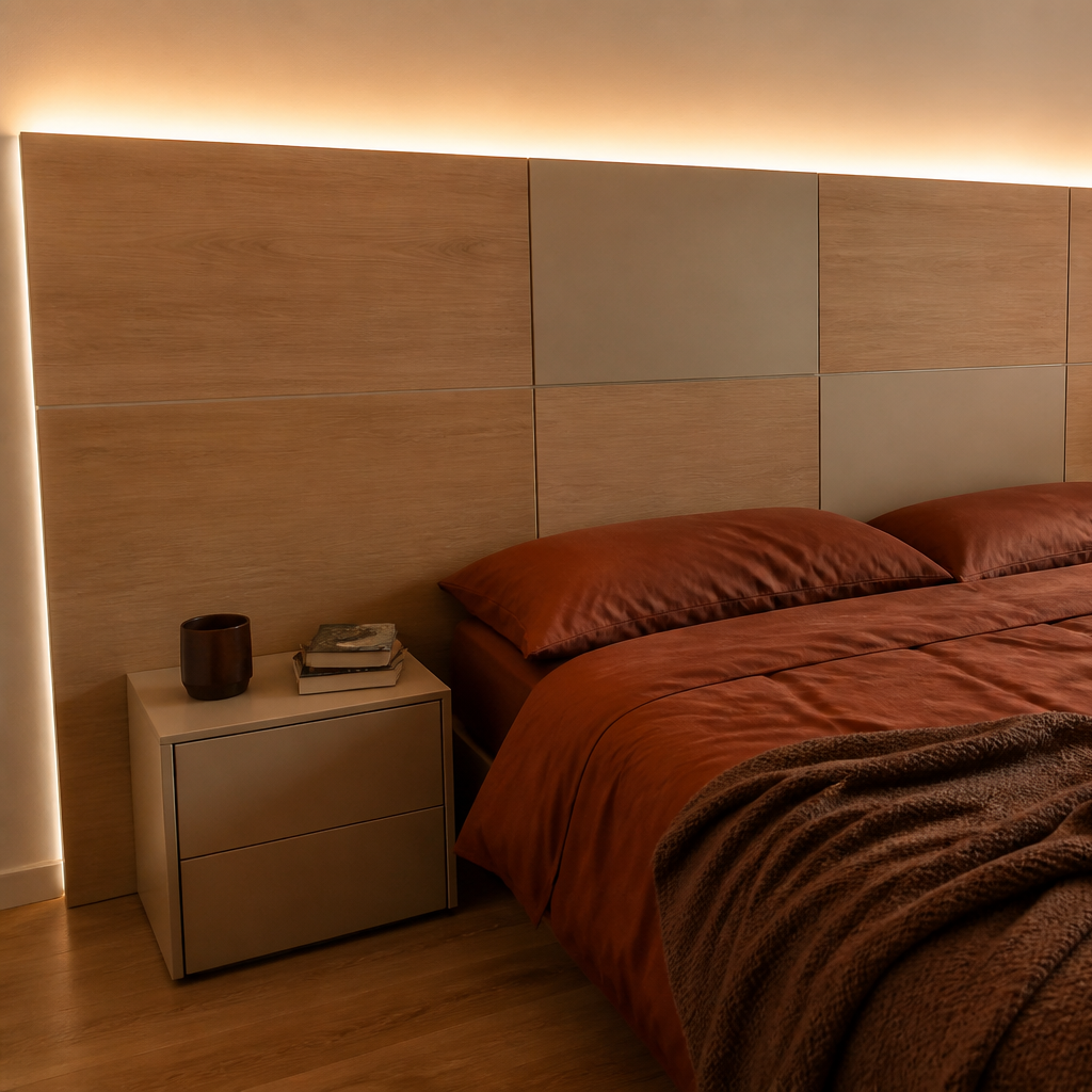 Parete effetto legno caldo Rovere Calma 2