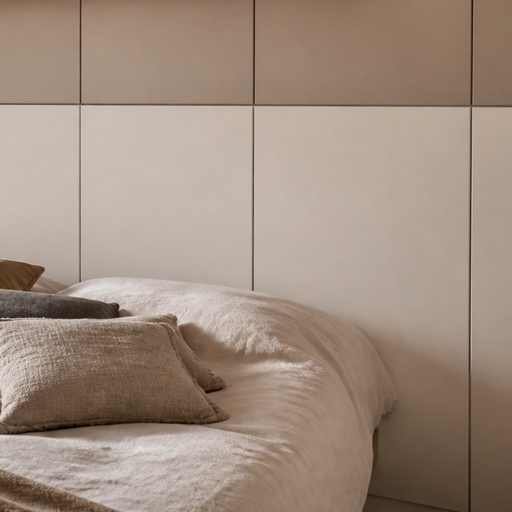 Parete minimal camera Rovere Ritmo 5