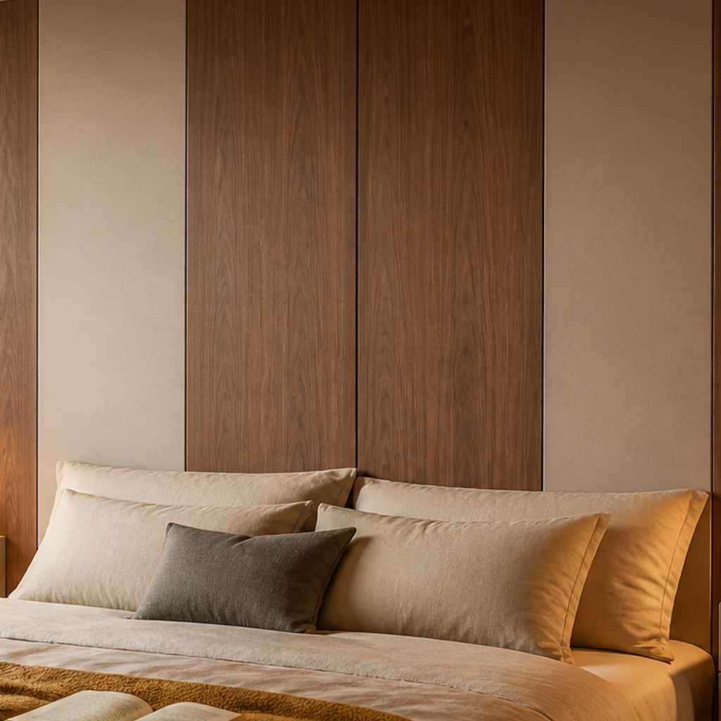 Parete Camera premium hotel Noce Materia 4