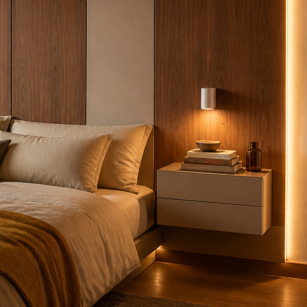 Parete Camera premium hotel Noce Materia 5