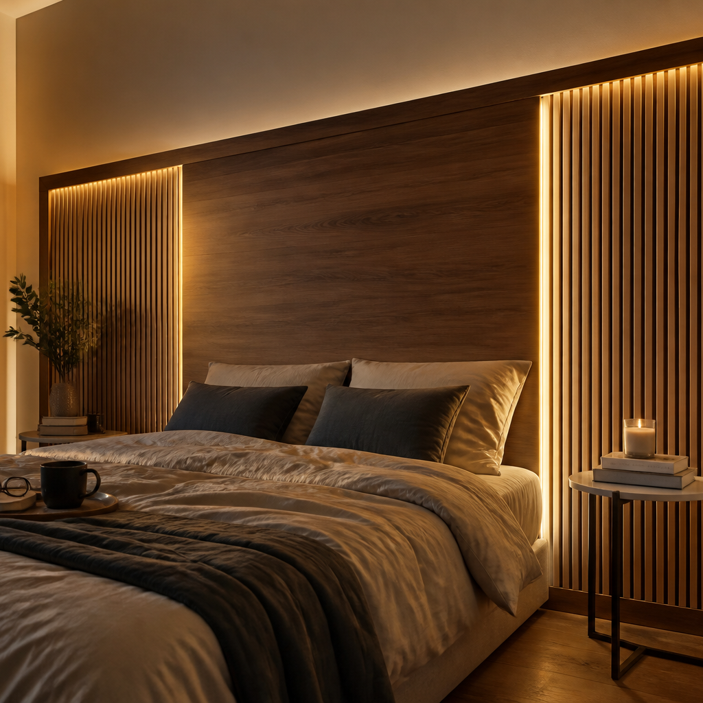 Parete Camera premium hotel Noce Naturale 1