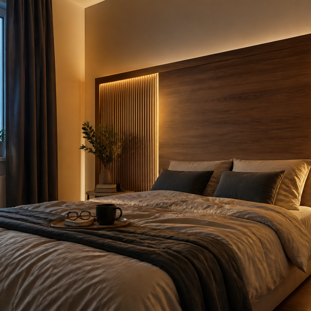 Parete Camera premium hotel Noce Naturale 2